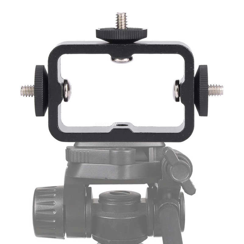 Camera Cage Baseplate - Suporte do telefone Head Mount Flash