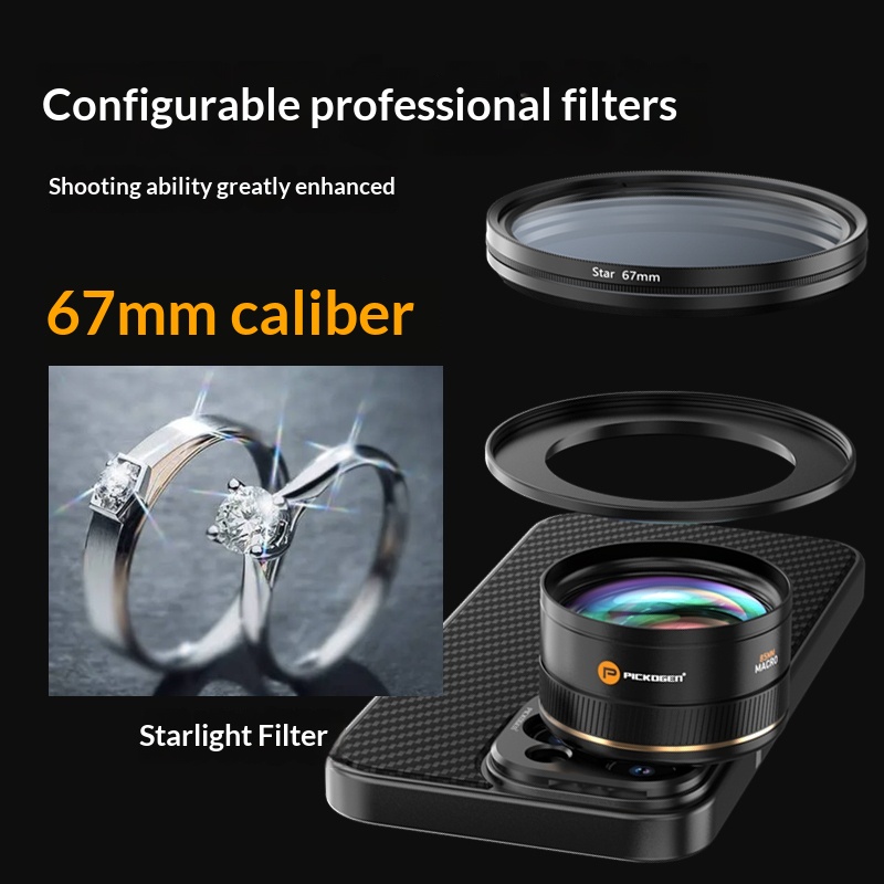 Lente Macro HD Master PICKOGEN - Photography Kit Vivo X200 Pro avaliação e preço