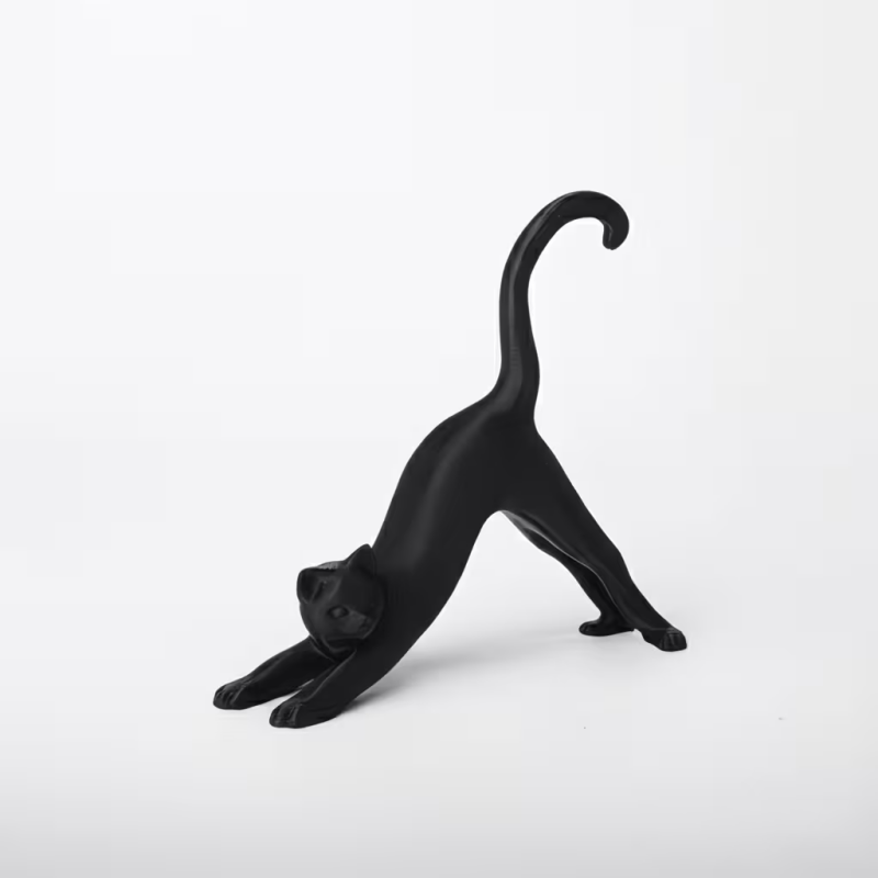 Escultura Mini de Gato em Posi - Photography Yoga avaliação e preço